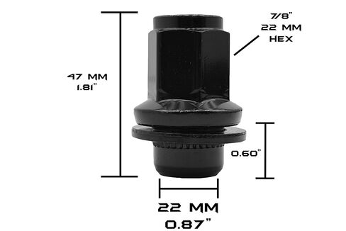 20 Pc M14x1.5 OEM Factory Replacement Mag Black Lug Nuts M14x1.5 Thread Pitch Compatible with Toyota Tundra 2007-2024 in Saudi Arabia