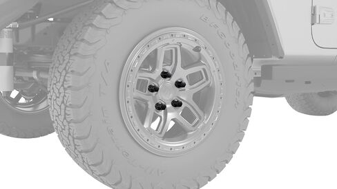 AEV Black Lugnut Kit 24 Piece 14x1.5 OE Style 7/8 Hex 1.78 Compatible with JL Wrangler, JT Gladiator, Colorado/Canyon, and Sierra 1500/Silverado 1500 in Saudi Arabia