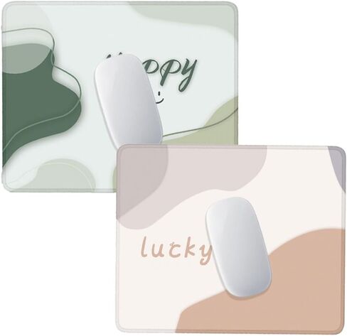 2PCS Mouse Pad for Desk – Cute Small Mouse Pad for Laptop, Non-Slip Rubber Base, Stitched Edge – Smooth Mousepads for Women Office Home (Flower Color, 2PCS) in Kuwait