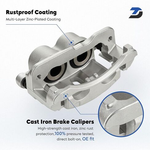 Front or Rear Brake Caliper for 1999-2009 Chevy Silverado 1500 2500 2500HD 3500 Tahoe Suburban Avalanche Express Astro, GMC Sierra Yukon Yukon XL Savana Safari, Cadillac Escalade ESV EXT, Hummer H2 in Kuwait
