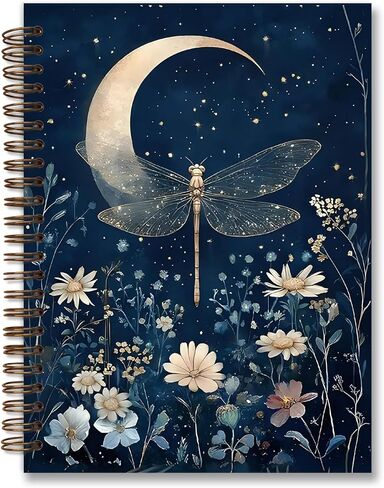 Dejfel Vintage Floral Butterfly Notebook Journal,Vintage Flower Butterfly Diary Gifts, Journaling Writing Pad for Women Work Office School Supplies, Spiral Notebook 5.5x8.3 in Saudi Arabia