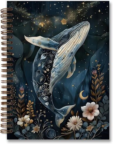 Dejfel Vintage Floral Butterfly Notebook Journal,Vintage Flower Butterfly Diary Gifts, Journaling Writing Pad for Women Work Office School Supplies, Spiral Notebook 5.5x8.3 in Kuwait