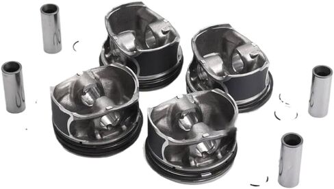 4x Pistons with Rings Set STD Fit for 2.0T I4 Engine M270.920 Compatible with A250 GLA250 CLA250 B250 GLA260 Models 2012-2019 in Kuwait