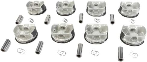 Engine Pistons And Rings Set 8pcs STD Compatible With 550i 650i X5 E60 E63 E65 N62B48 4.8L Replacement For N62 OE 11257542292 11257831889 11257544952 in Saudi Arabia