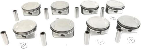 Engine Pistons And Rings Set 8pcs STD Compatible With 550i 650i X5 E60 E63 E65 N62B48 4.8L Replacement For N62 OE 11257542292 11257831889 11257544952 in Saudi Arabia