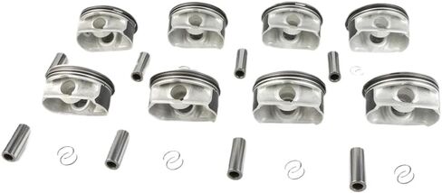 Engine Pistons And Rings Set 8pcs STD Compatible With 550i 650i X5 E60 E63 E65 N62B48 4.8L Replacement For N62 OE 11257542292 11257831889 11257544952 in Saudi Arabia