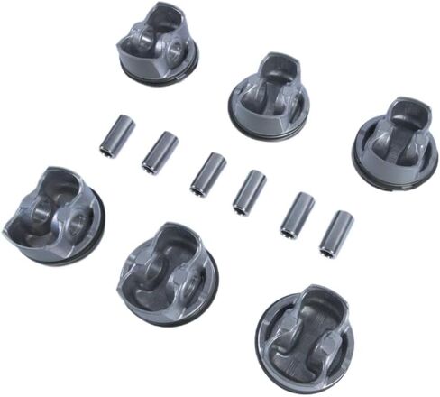 Engine Pistons And Rings Set 6pcs 2720300117 A2720304017 A2720301018 2720303717 Compatible With ECLASS W211 W212 E25 E30 in Saudi Arabia
