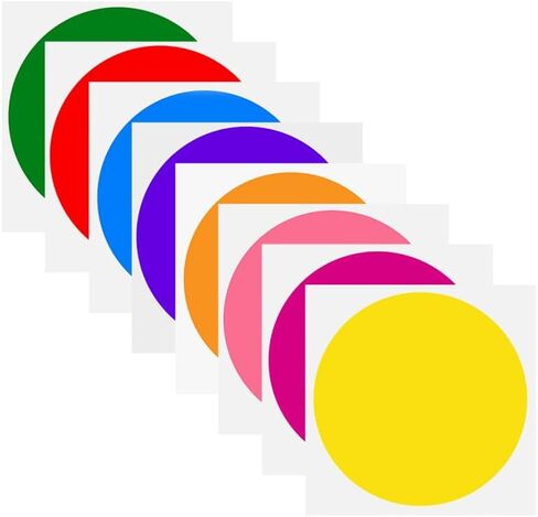 Carpet Markers for Classroom 6 Inch Self-Adhesive Colorful Floor Dot Stickers for Kids Preschool Educational Dance Craft Supplies Indoor Outdoor in Kuwait