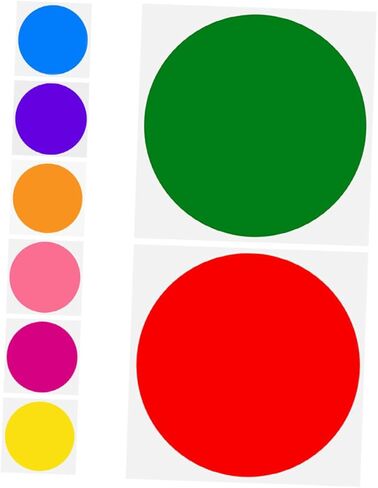 Carpet Markers for Classroom 6 Inch Self-Adhesive Colorful Floor Dot Stickers for Kids Preschool Educational Dance Craft Supplies Indoor Outdoor in Kuwait