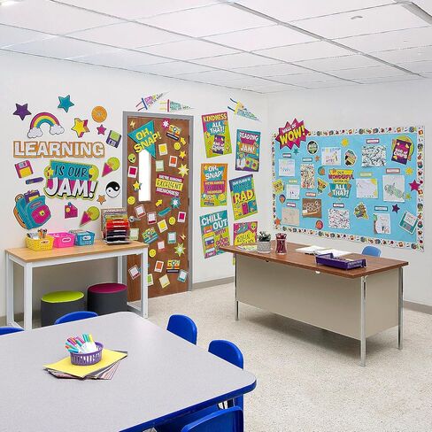 Fun Express 90s Themed Rad Colorful Classroom Decorating Kit - 154 Pc. in Kuwait