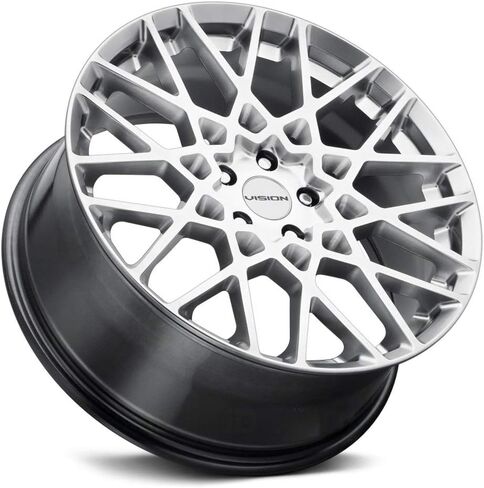 Vision 474 Recoil 17x8 5x4.5" +38mm Silver Wheel Rim 17" Inch in Kuwait