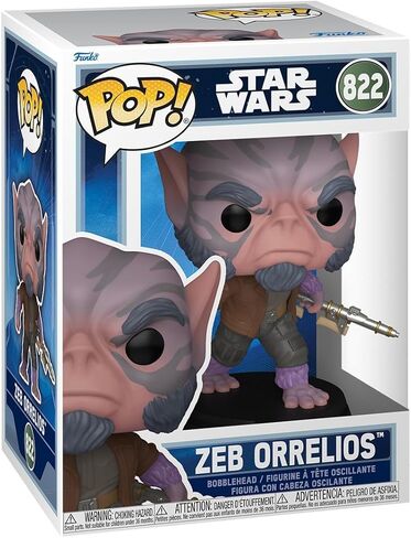 فانكو بوب! حرب النجوم: Mandalorian & Grogu - Zeb Orrelios - شخصية فينيل قابلة للتجميع - فكرة هدية - بضائع رسمية - ألعاب للأطفال والكبار - عشاق حرب النجوم in Kuwait
