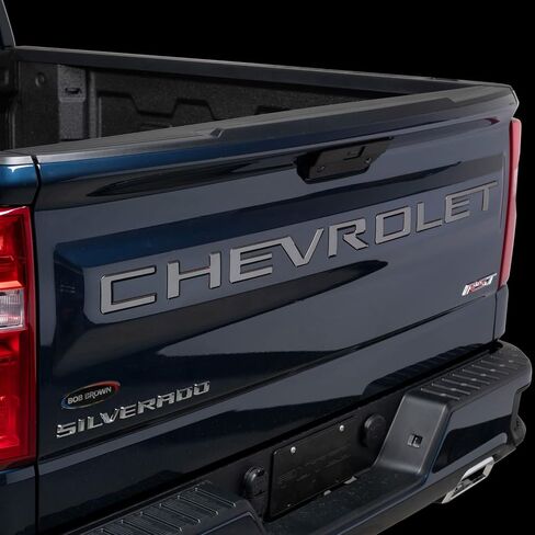 Putco Chevrolet Tailgate Letters Kit - Black Platinum - Stamped Lettering - Fits Chevy Silverado 2019-2026 in Kuwait