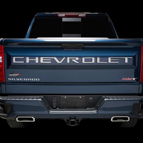 Putco Chevrolet Tailgate Letters Kit - Black Platinum - Stamped Lettering - Fits Chevy Silverado 2019-2026 in Kuwait