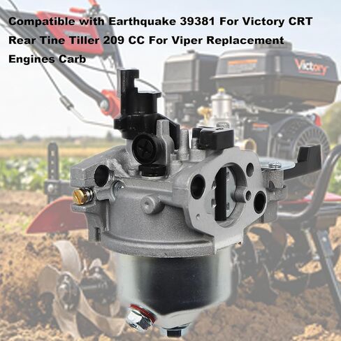 Carburetor Compatible with Earthquake 39381 For Victory CRT Rear Tine Tiller 209 CC For Viper Replacement Engines Carb in Kuwait