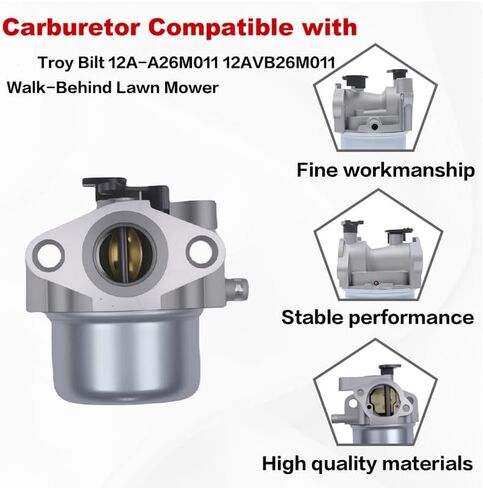 Carburetor for Troy Bilt 12A-A26M011 12AVB26M011 Walk-Behind Lawn Mower in Saudi Arabia