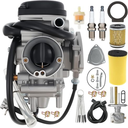 Carburetor for Yamaha Big Bear 400 YFM400 (2000-2006), Kodiak 400, Bruin 350 (2004-2006), Wolverine 450 (2007-2010), Grizzly 350/450 (2007-2014) ATV - Air Filter, Fuel Filter & Cleaner Brush in Saudi Arabia