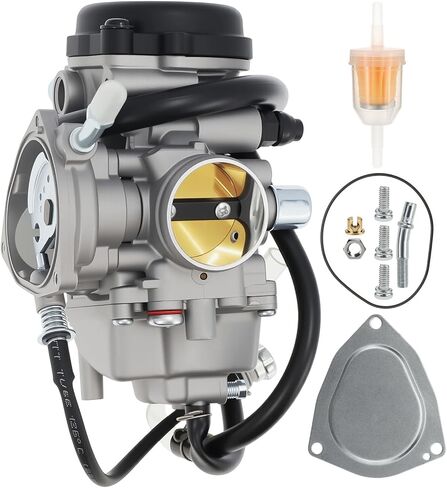 Carburetor for Yamaha Big Bear 400 YFM400 (2000-2006), Kodiak 400, Bruin 350 (2004-2006), Wolverine 450 (2007-2010), Grizzly 350/450 (2007-2014) ATV - Air Filter, Fuel Filter & Cleaner Brush in Saudi Arabia