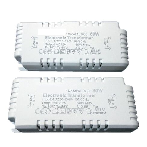 1pcs Dimmable AC220V to 12V Electronic Transformer 60W 80W 105W Power Supply for G4/G5.3 Quartz Lamp Crystal Lamp(60W) in Saudi Arabia