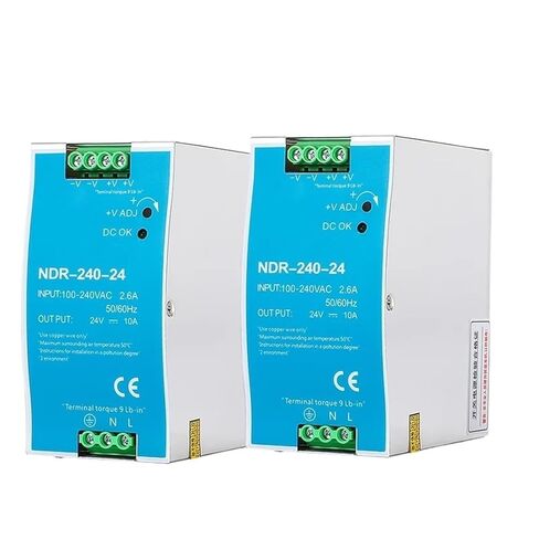 1pcs 240W Industrial DIN Rail Switching Power Supply 12V 24V 48V AC/DC Single Output Source Power NDR-240-12 NDR-240-24 NDR-240-48(48V) in Saudi Arabia