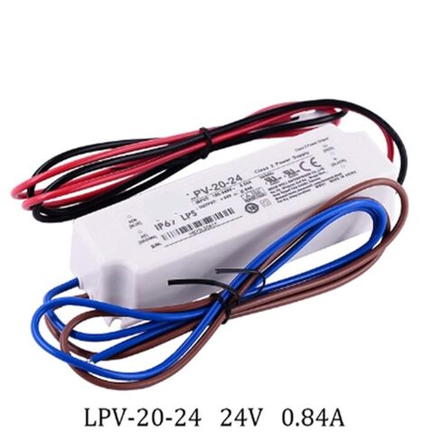 1pcs Switching Power Supply Lpv-20 20w 5v 12v 15v 24v Constant Voltage Waterproof Plastic LED Driver Ip67 ac dc(LPV-20-24) in Saudi Arabia