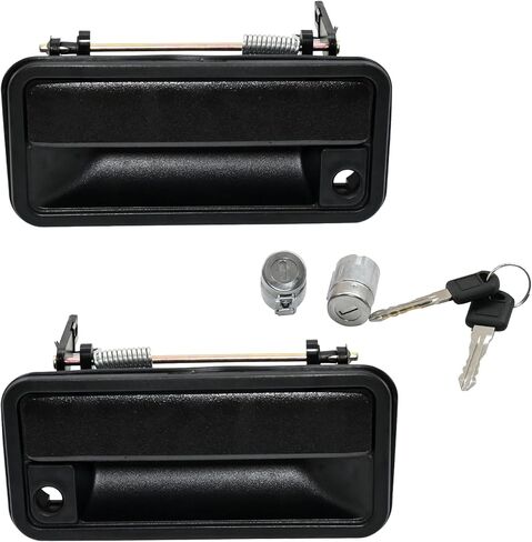 2Pack Metal Exterior Door Handle +Lock Cylinder&Keys for 1988-2001 Chevy Tahoe Suburban C/K1500 C/K2500 C/K3500 GMC Yukon Door Handles OE#15742229,15742230 in Saudi Arabia