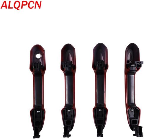 1 Lot Exterior Door Handle Outer Compatible with Toyota Sienna RAV4 Highlander 2019-2025 (Red) in Kuwait
