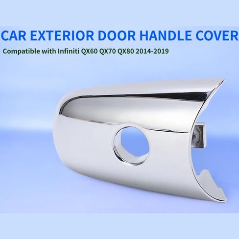 Akozon لإنفينيتي QX60 QX70 QX80 EX35 FX35 QX50 QX56 2014-2019 80646 1BA0A غطاء مقبض الباب غطاء مقبض الباب الخارجي 80646 1BA0A غطاء مقبض الباب الخارجي مع ثقب المفتاح in Kuwait