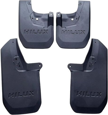 2024 Compatible with Toyota Hilux GR Sport Car Tire Mudguard,Mudguard Mudflaps Front Rear Flares Splash Guards Cover in Kuwait