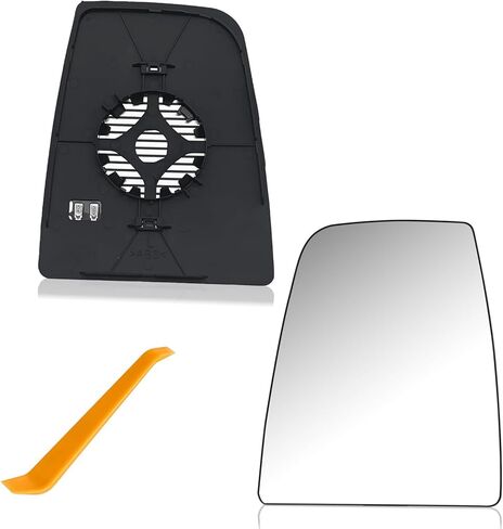 Passenger Side Upper Mirror Glass for 2015-2023 Ford Transit 150 250 350 HD - Heated OE Replacement with Backing Plate, Fits CK4Z-17K707-C, Right Side Mirror for Van, Anti-Vibration Mirror in Kuwait