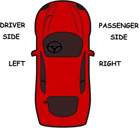 زجاج مرآة WLLW لـ 1997-2006 Honda CR-V جانب السائق فقط زجاج بديل مسطح يسار in Kuwait