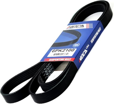 6PK2100 Serpentine Belt fit 07-17 for Lexus LS460 4.6L, 10-14 for Cadillac CTS, 98-04 for Ford Contour/Escape, 11-19 for Jeep Grand Cherokee, 11-15 for Dodge Durango, 01-04 for Mazda Tribute in Kuwait