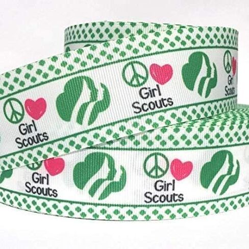 شريط Grosgrain مقاس 1.5 سم مطبوع عليه كوكيز رئيسة مدرسة البنات - لكل ياردة in Kuwait