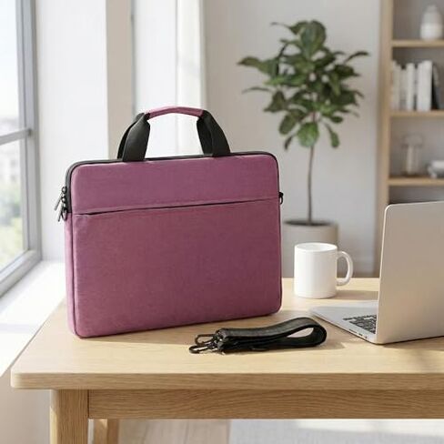 Laptop Sleeve Bag with Shoulder Strap – Shockproof Laptop Case for Travel Business, Fit for 15.6 In Notebooks in Kuwait