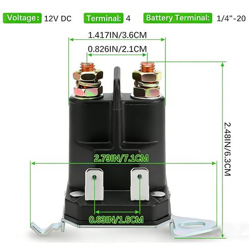 582042801 192507 12V Starter Solenoid for H-usqvarna Craftsman YS4500 LT2000 YT3000 582042802 532192507 Riding Lawn Mower Tractor #532192507 582042802 582042801 862-1221-211-20 812-1221-211 in Saudi Arabia