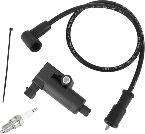 Ignition Coil & Spark Plug & Wire Cap for Hisun UTV 250 400 450 500 Massimo Gunner 250 MSU 400 500 Coleman UT400 UT500 Axis Bennche Cowboy Spire Bighorn 250 400 450 500 in Kuwait