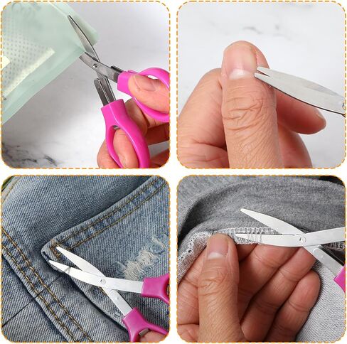 4Pcs Small Folding Scissors - Portable Mini Travel Scissors, Stainless Steel, Telescopic Cutter for Crafting, Retractable, Paper, Home, School, Camping in Saudi Arabia