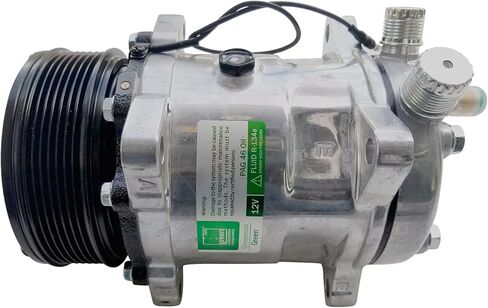 GREEN Universal A/C Compressor with 7 GRV Clutch SD508 Style 5H14 R134A - Premium Line in Saudi Arabia