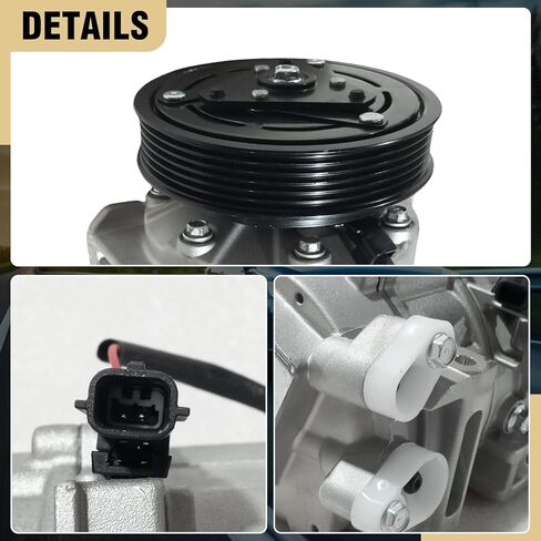 Air Conditioner AC Compressor With A/C Clutch Fits for Nissan Altima 2007-2012 2.5L, for Nissan Sentra 2007-2012 2.5L, CO 10886C, 1010886, 638784, 92600ET80A, 92600JA000, 92600ZE90B, 92600JA00A in Kuwait