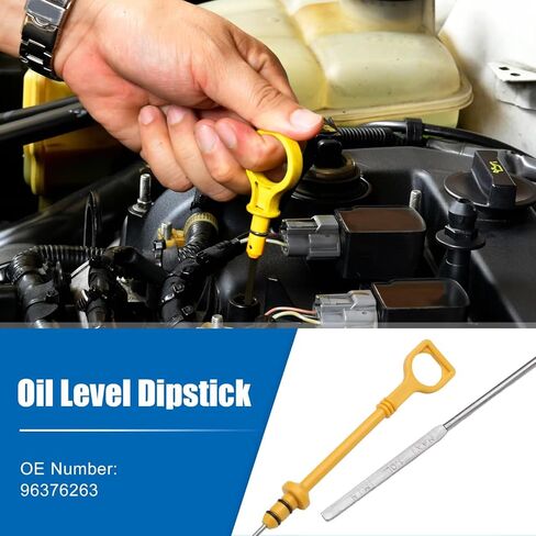Engine Oil Dipstick Compatible with Chevrolet for Aveo 2004 2005 2006 2007 2008 for Aveo5 Engine Oil Level Indicator Dipstick No.96376263 1.6L L4 in Kuwait