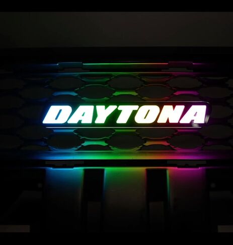 Day.Tona LED Front Grille Badge, RGBW Color Changing with Bluetooth Control, Flow Series Lighting Effects, in Kuwait
