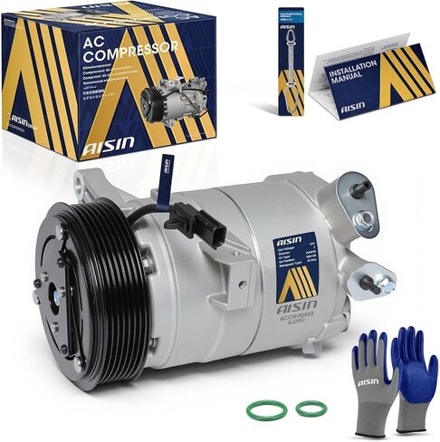 AISIN AFTERMARKET ACCN-00558 Air Conditioner AC Compressor - Compatible with Nissan Maxima 2008-2014, Pathfinder 2013-2015, Murano 2009-2014, Infiniti QX60 2014-2015 in Kuwait