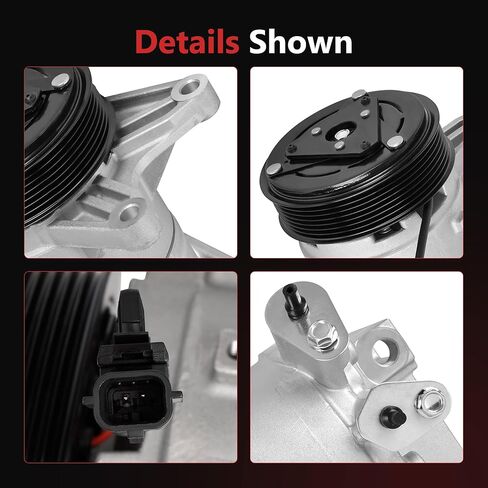 HYR New Air Conditioner AC Compressor with Clutch Compatible with Nissan Murano/Maxima 3.5L 2009-2014, Pathfinder 2013-2015, Quest 3.5L 2011-2015, Infiniti JX35 2013, QX60 2014-2015 CO 11319C in Saudi Arabia