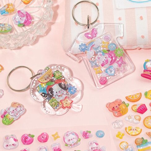 3D Cute Puffy Cartoon Lemon Summer Stickers, Kawaii Mini Decorative Stickers for Planner, Laptops, Phone Case, Journals, Scrapbook and DIY Crafts Holiday Decor in Saudi Arabia