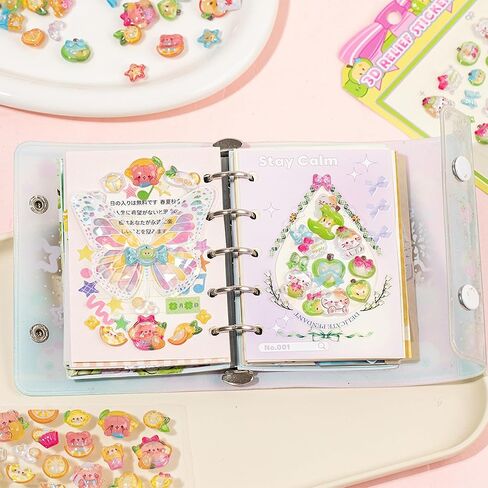 3D Cute Puffy Cartoon Lemon Summer Stickers, Kawaii Mini Decorative Stickers for Planner, Laptops, Phone Case, Journals, Scrapbook and DIY Crafts Holiday Decor in Saudi Arabia