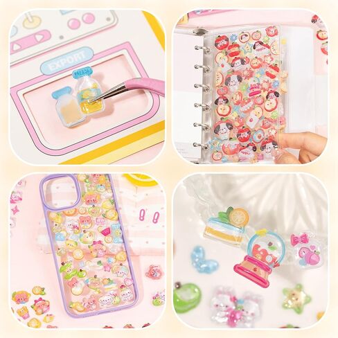 3D Cute Puffy Cartoon Lemon Summer Stickers, Kawaii Mini Decorative Stickers for Planner, Laptops, Phone Case, Journals, Scrapbook and DIY Crafts Holiday Decor in Saudi Arabia