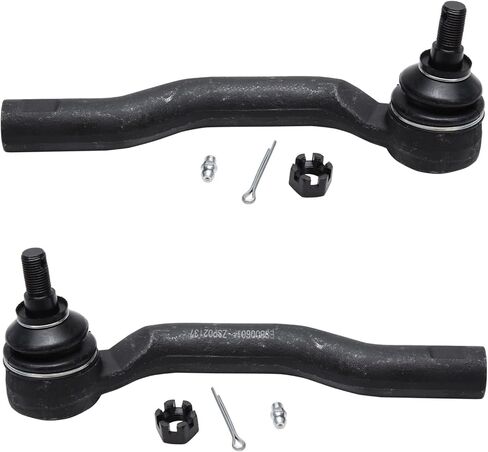 Detroit Axle - 8pc Front Wheel Bearings Kit for 2007-2013 Mazda CX-9 2008 2009 2010 2011 2012, 2 Sway Bars 2 Wheel Bearings Assembly 4 Outer Inner Tie Rod End Links Replacement in Kuwait