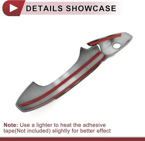 1 Set Car Door Handle Cover for Honda CR-V CRV 2007-2011 Outside Gloss Black ABS in Kuwait