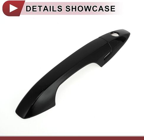 1 Set Car Door Handle Cover for Honda CR-V CRV 2007-2011 Outside Gloss Black ABS in Kuwait