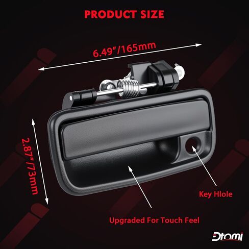 Exterior Door Handle & Interior Door Handle Set Compatible with Toyota Vehicle Tacoma 1995 1996 1997 1998 1999 2000 Replace# 69220-35020, 69210-35020, 79345, 79344, TO131011, 6909035010, 6920604010B1 in Kuwait